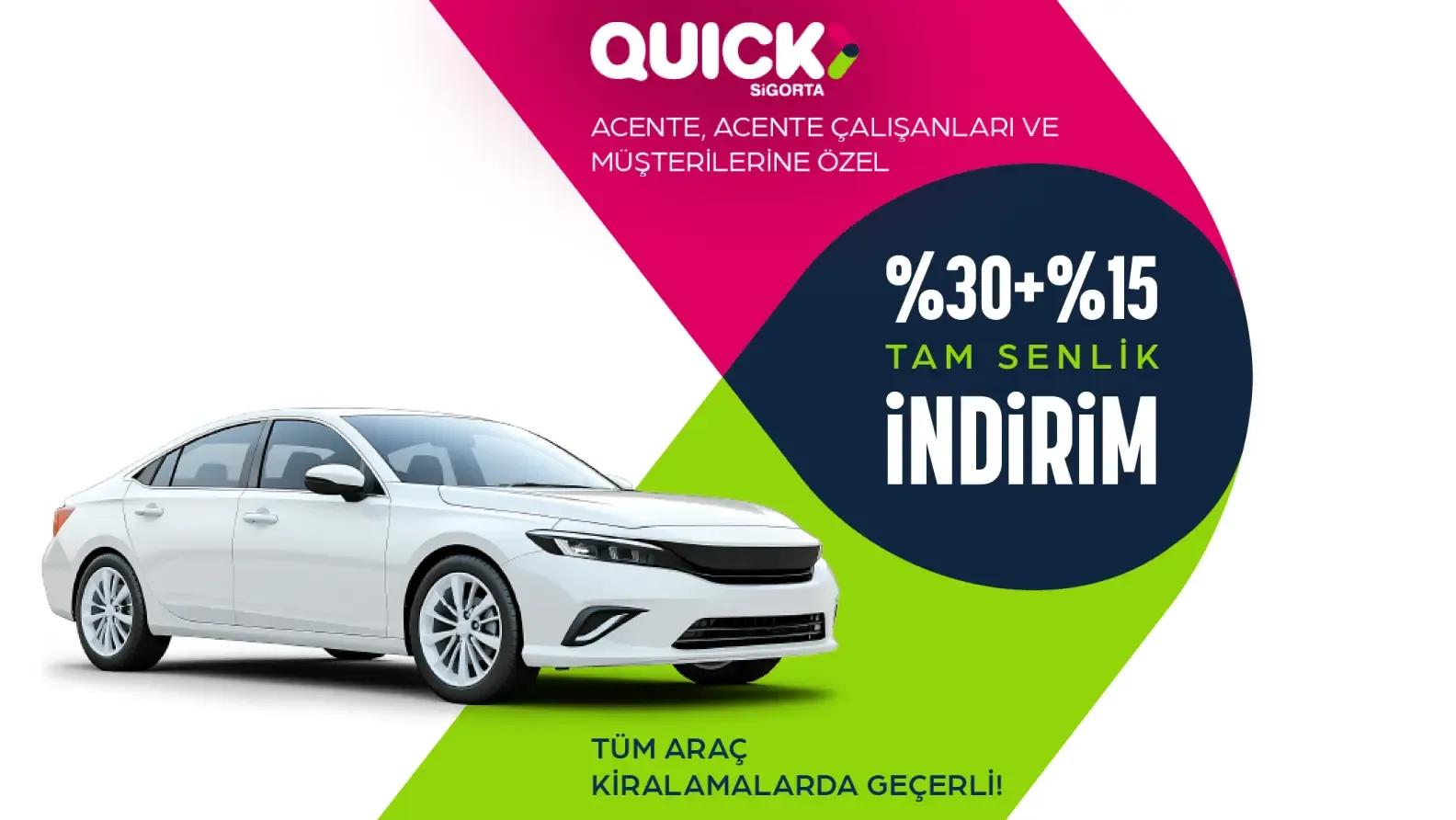Quick Sigorta Acenteleri, Çalışanları ve Quick Sigorta Müşterilerine Özel İndirim