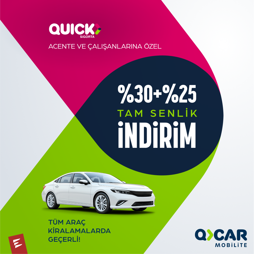 Quick Sigorta Acente Ve Çalışanları Özel İndirimi